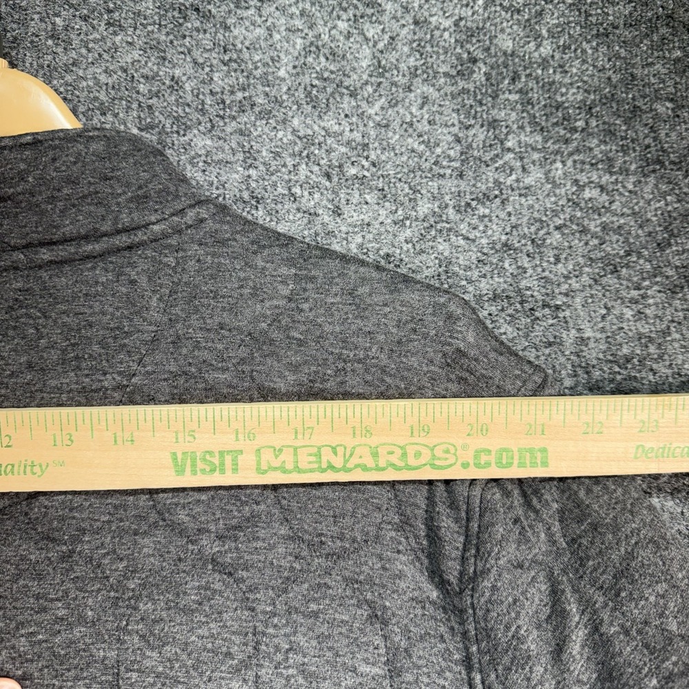 Oak Hill Premium Full Zip Sweater Mens XL Gray 100% Cotton Quilted Double Pocket - Picture 8 of 10